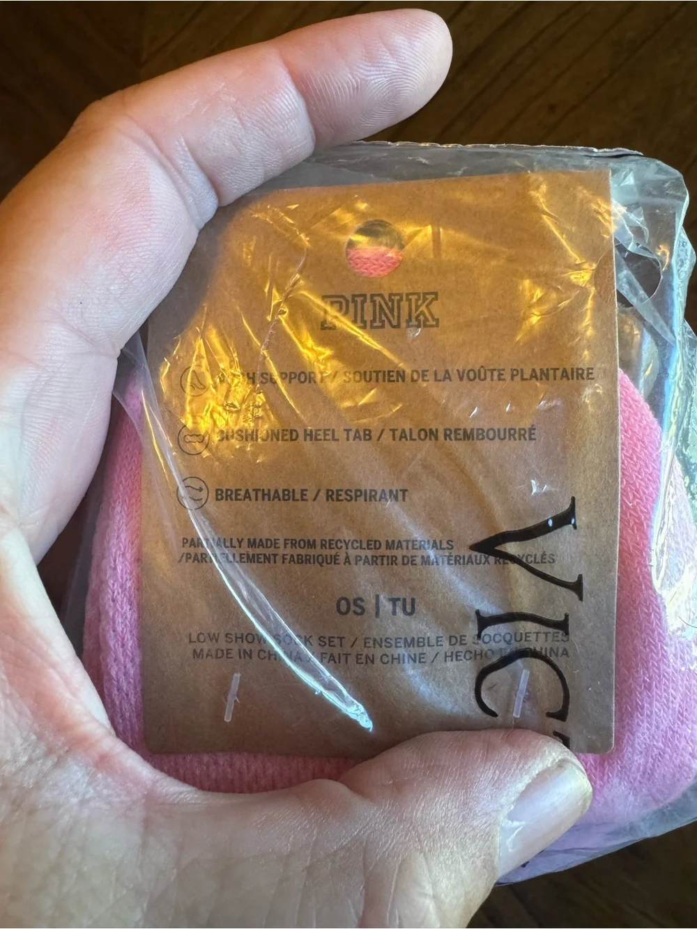 NWT VS PINK 2 pack socks
